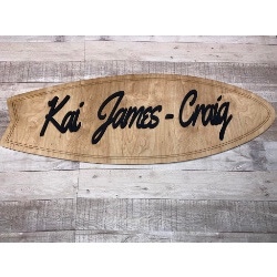 3-Foot surfboard handcrafted by Triple R Designs