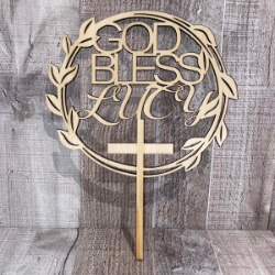 God Loves Lucy Cake Topper hand crafted by Triple R Designs