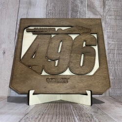 Dirt Bike Number Plate handcrafted by Triple R Designs