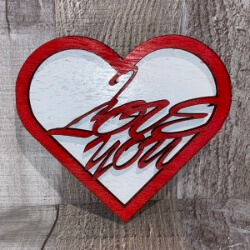 I Love You Heart handcrafted by Triple R Designs