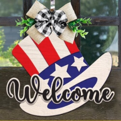 Idea - Welcome Patriotic Hat
