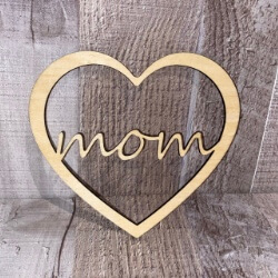 Mom Heart handcrafted by Triple R Designs